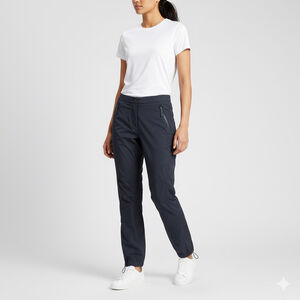 BURBERRY LONDON BLACK LIGHTWEIGHT WINDBREAKER SHELL PANTS SIZE SMALL SAMPLE